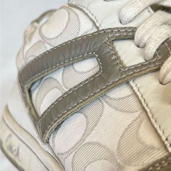Coach Nova Signature C Silver Sneakers 9M - Picture 13 of 14
